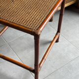 Rattan side table