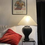 Asian lamp, 2 M fabric cable, paper lampshade