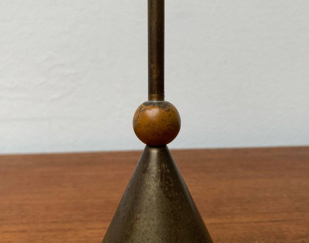 Vintage Italian postmodern metal chandelier, 1980s.