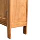 Parisian glass cabinet art deco raw wood