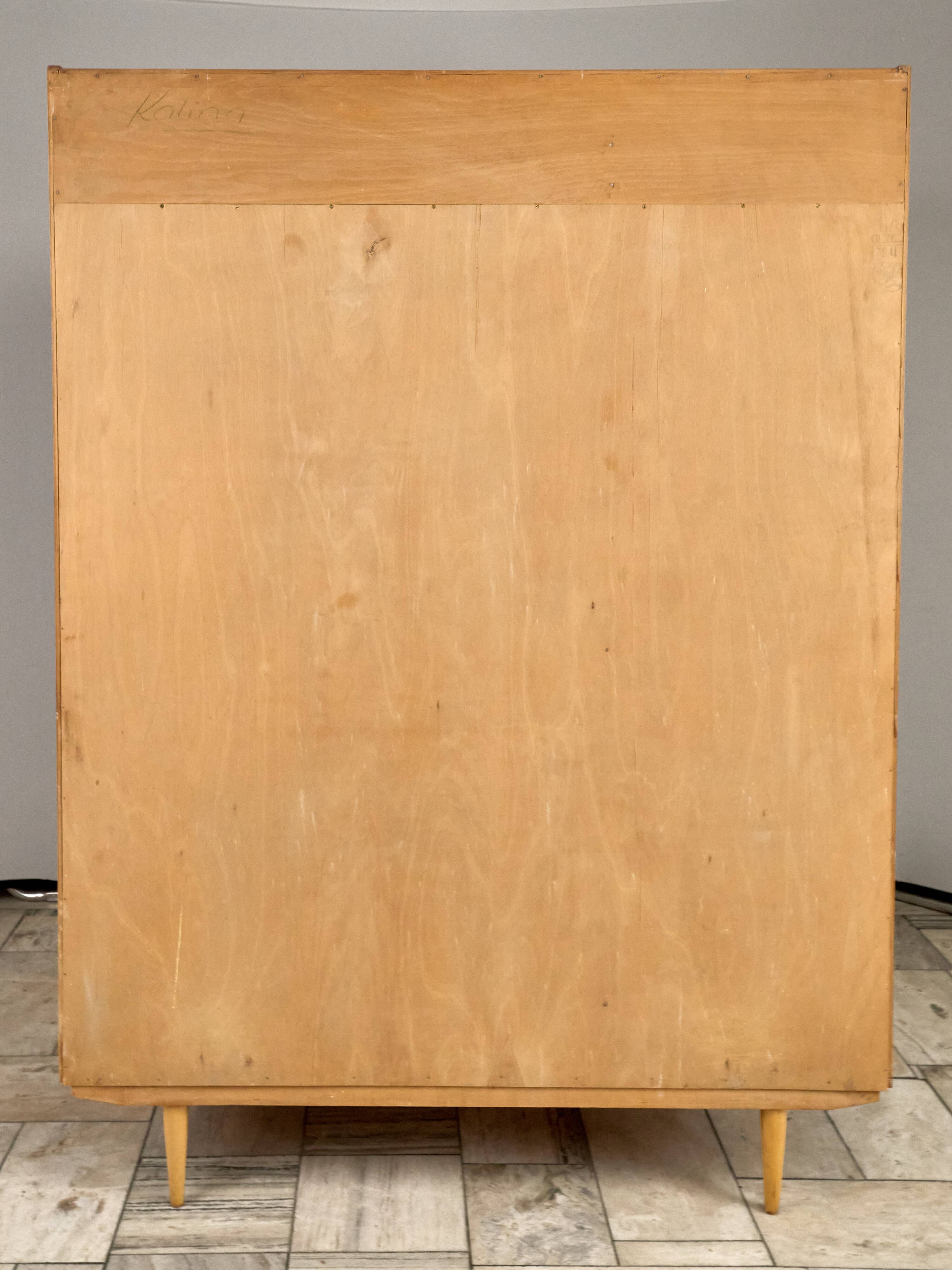 Vintage Wardrobe with sliding doors, 1960s, Czechoslovakia