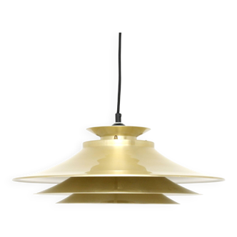 Lampe Space Age "vitrika" en laiton, Danemark années 60