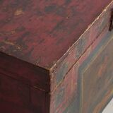 Antique Chinese brown storage trunk (c.1900) #6