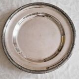 Round silver-plated metal serving dish by Cristofle