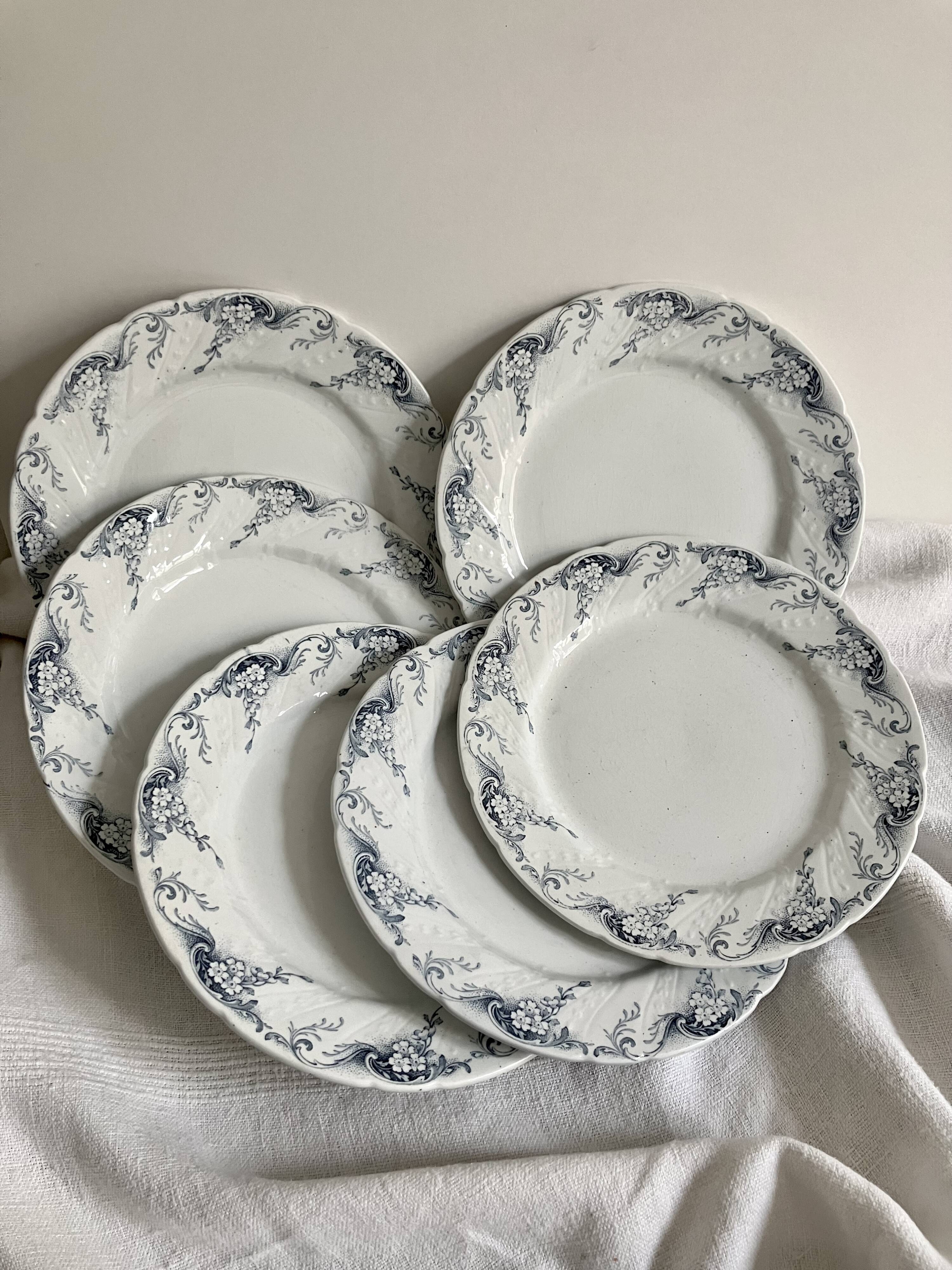 6 flat plates - Luneville KG - Angèle Service