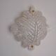 XL frosted leaf wall light, Murano glass, Italy, 1970
