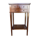 Antique Nightstand Entry Table Cherry Wood 3 Drawers Vintage #D995