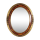 Old oval frame gilded stucco wood 50.5x40 cm, leaf 40x29.8 cm circa 1930 SB
