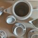 Coffee set in earthenware of Saint Amand décor Touraine eight cups