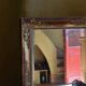 Large gilded Empire mirror from the 19th century.