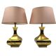 Hollywood regency set of 2 table lamps mod. Piramide, High Society Italy 70