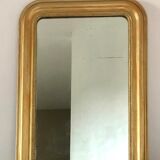 Miroir ancien Louis Philippe perlé doré vintage 56x80cm