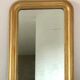 Miroir ancien Louis Philippe perlé doré vintage 56x80cm