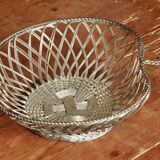 Braided metal basket