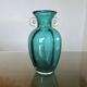 Turquoise Murano blown glass vase, 1970s