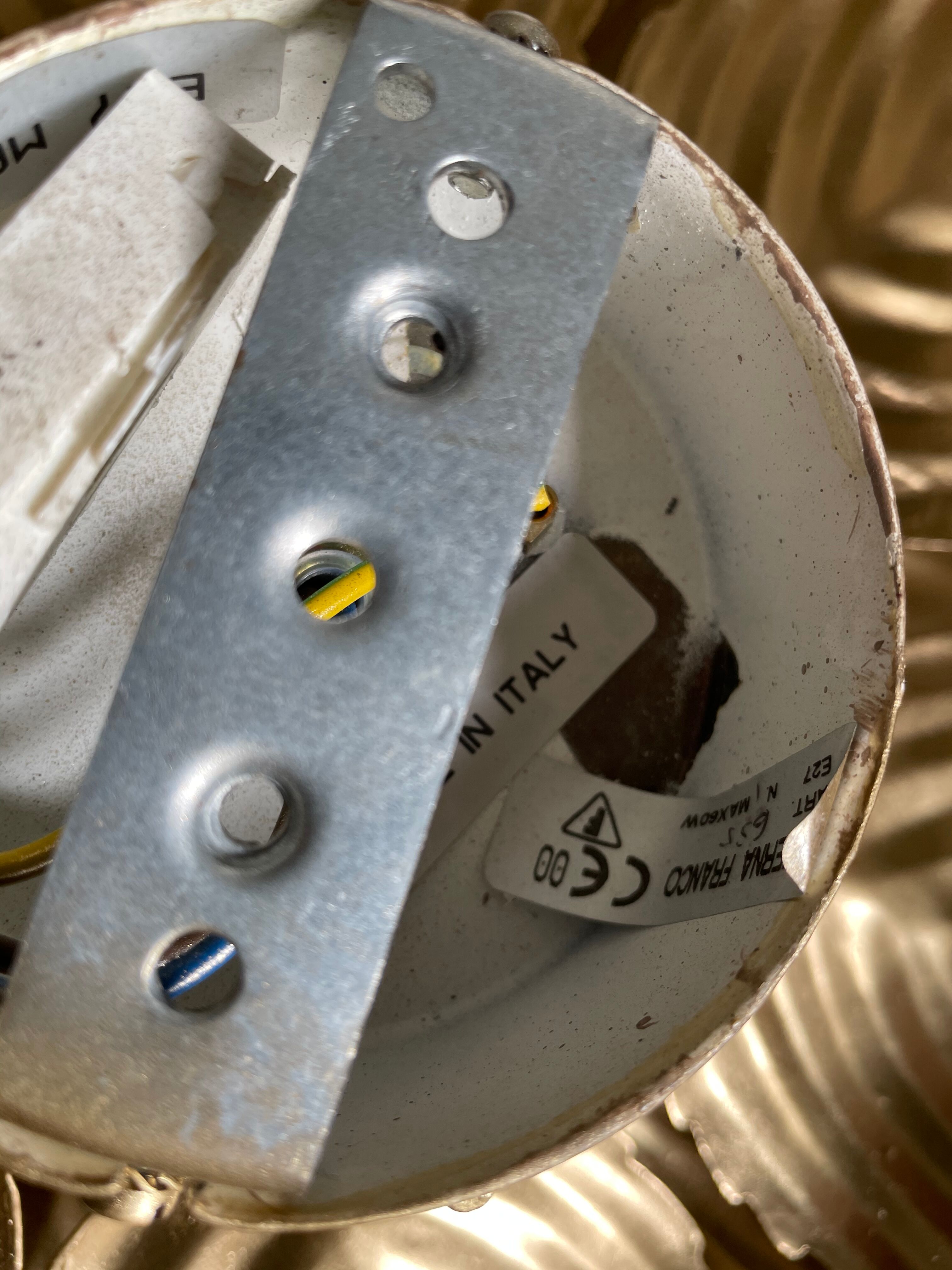 Wall light golden flower