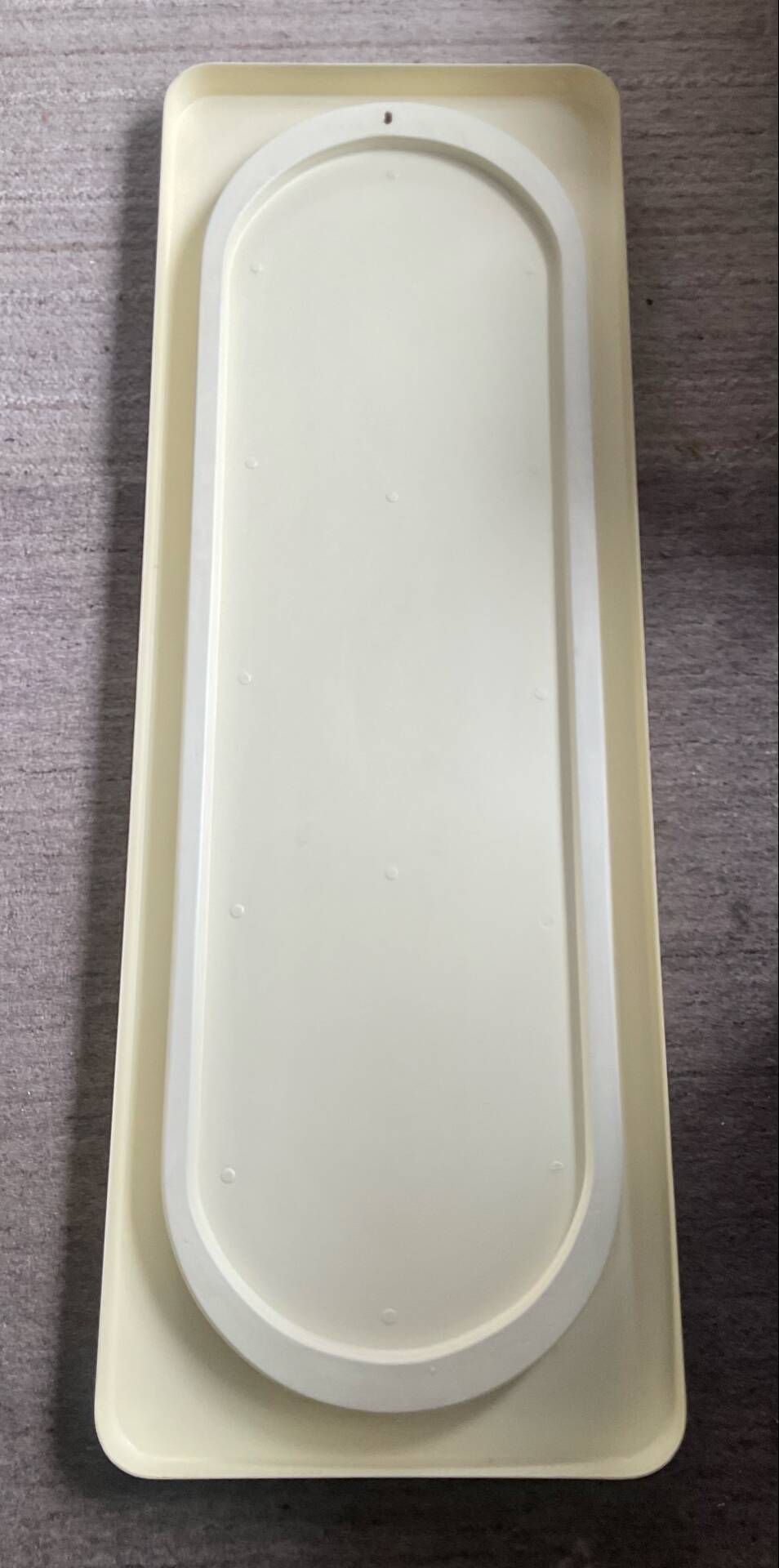 Large oblong mirror Space Age 1970s