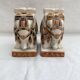 Pair of ceramic elephant ashtrays dimensions: height -14cm- width -13.5cm-