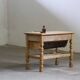 Vintage 1960s Danish oak coffee table, brutalist mid-century, style of Kjærnulf