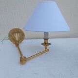 Pair of gilded bronze wall lamps