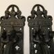 Cast iron dragon door handle 30cm pair