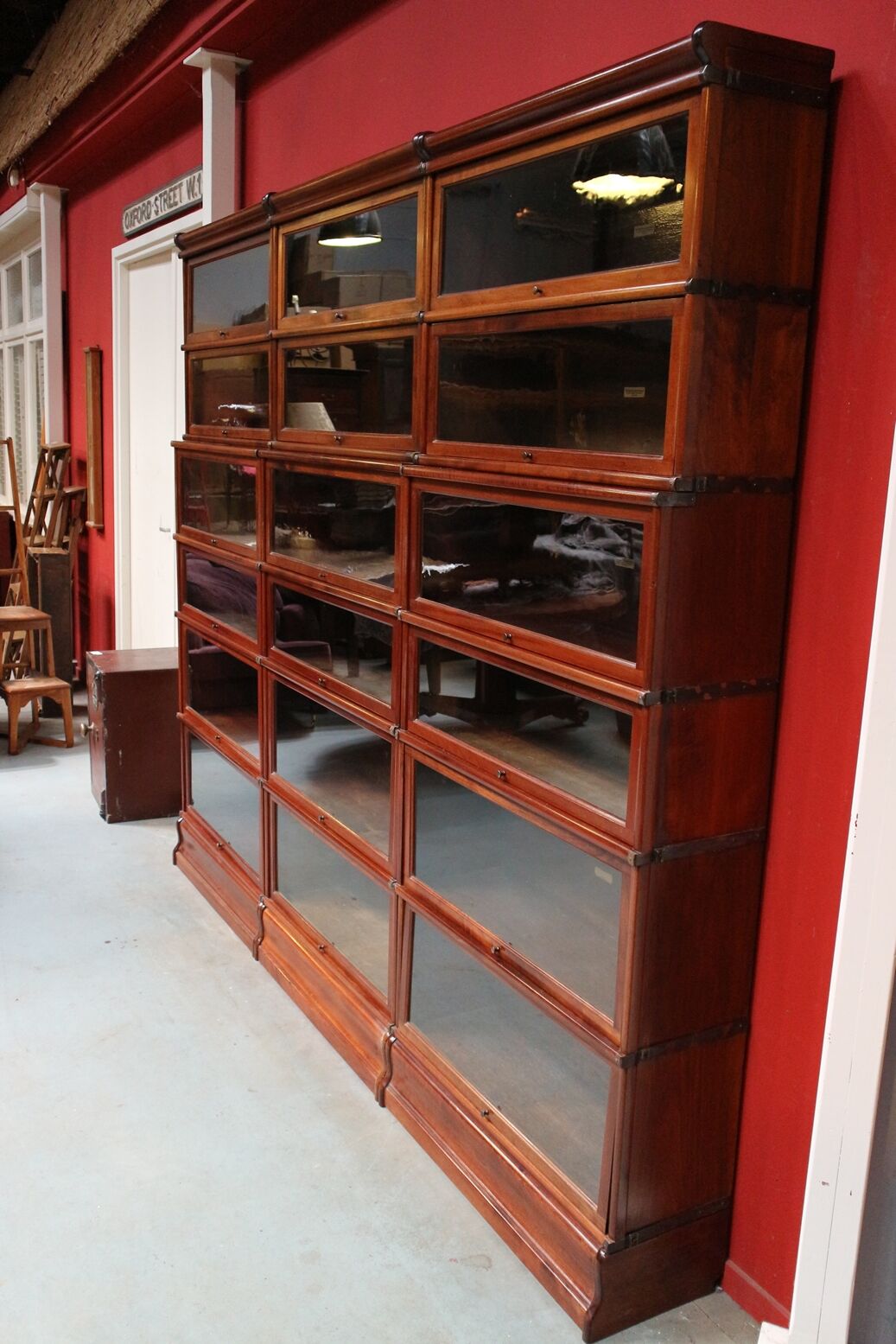 Antique mahogany bookcase