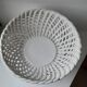 Basket in woven enameled porcelain