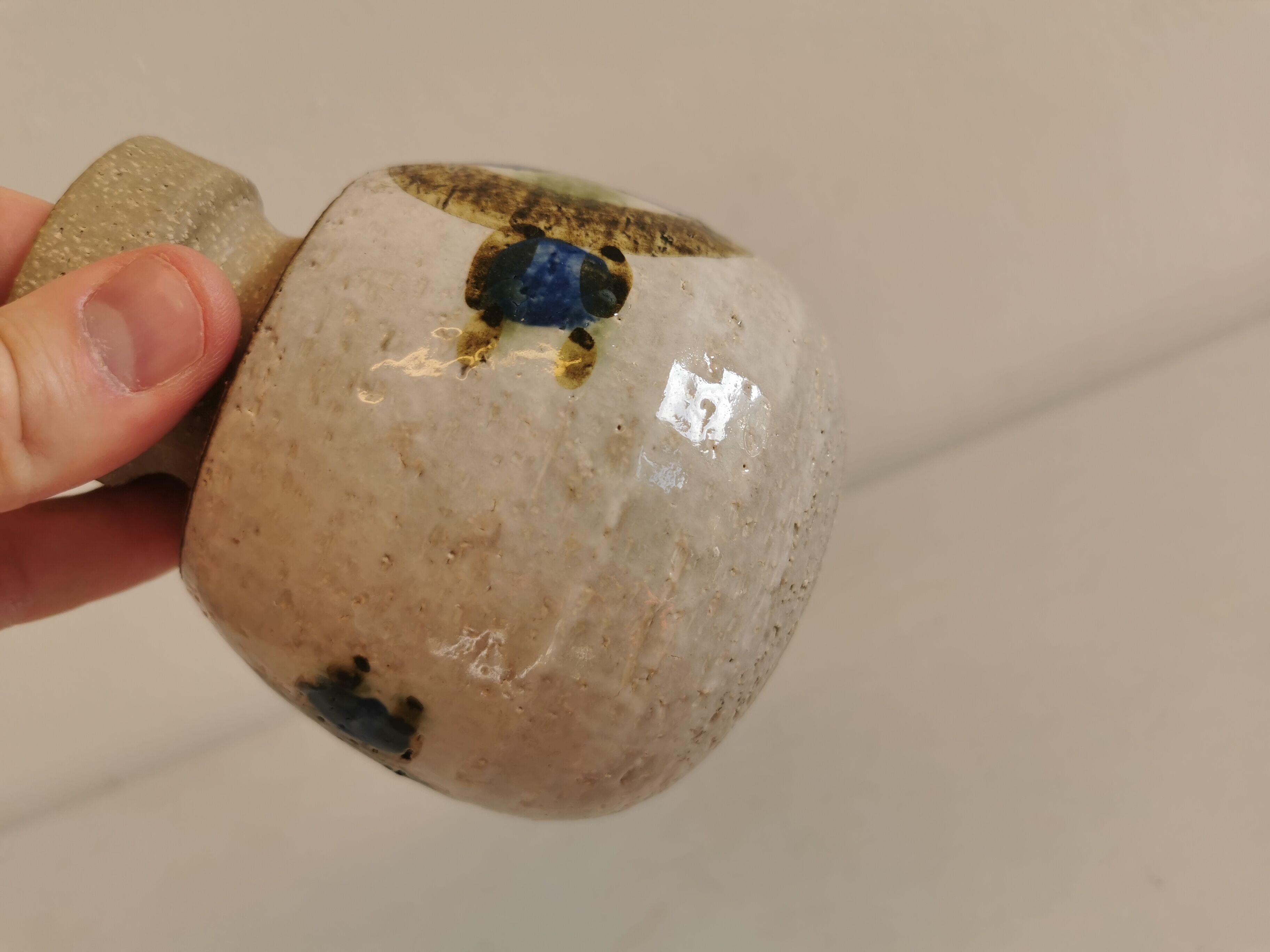 Vase from Danish Søholm art pottery, Bornholm 1960s.