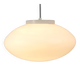 Up to 40 huge elliptical opaline glass pendants, in the style of Lisa Johansson-Pape.