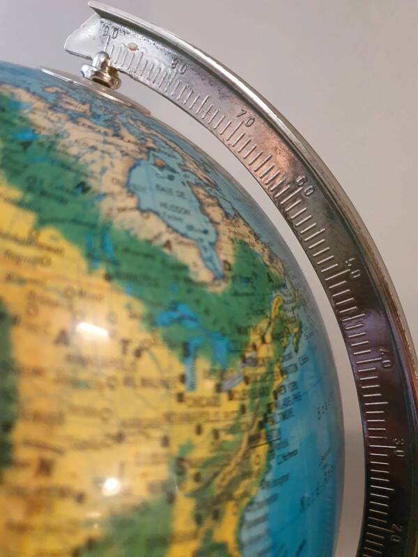 Vintage Illuminated Globe