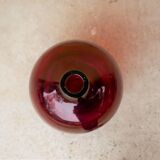 Red vintage demijohn