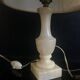 Pair of Vintage Alabaster Lamp with Lampshade