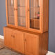 Ercol elm windsor model 806,803 glazed three door cabinet dresser