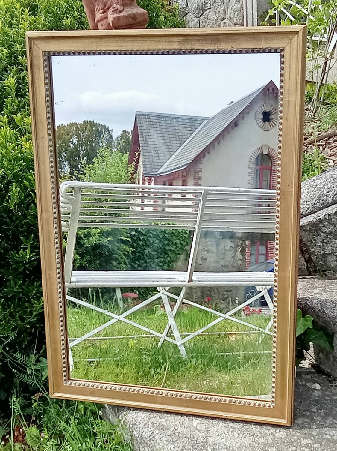 Antique gilded mirror