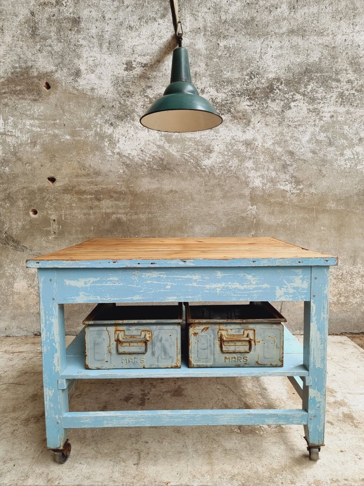 Old work table side table display table kitchen island