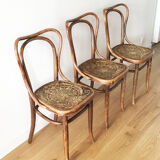 3 bistro chairs J&J Kohn, 1900