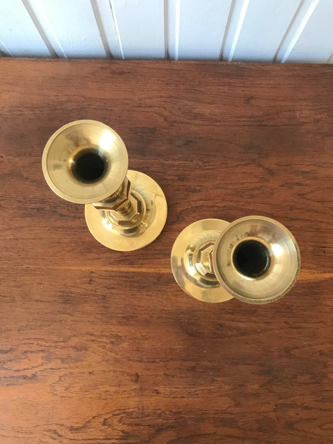 Two classic candle holders