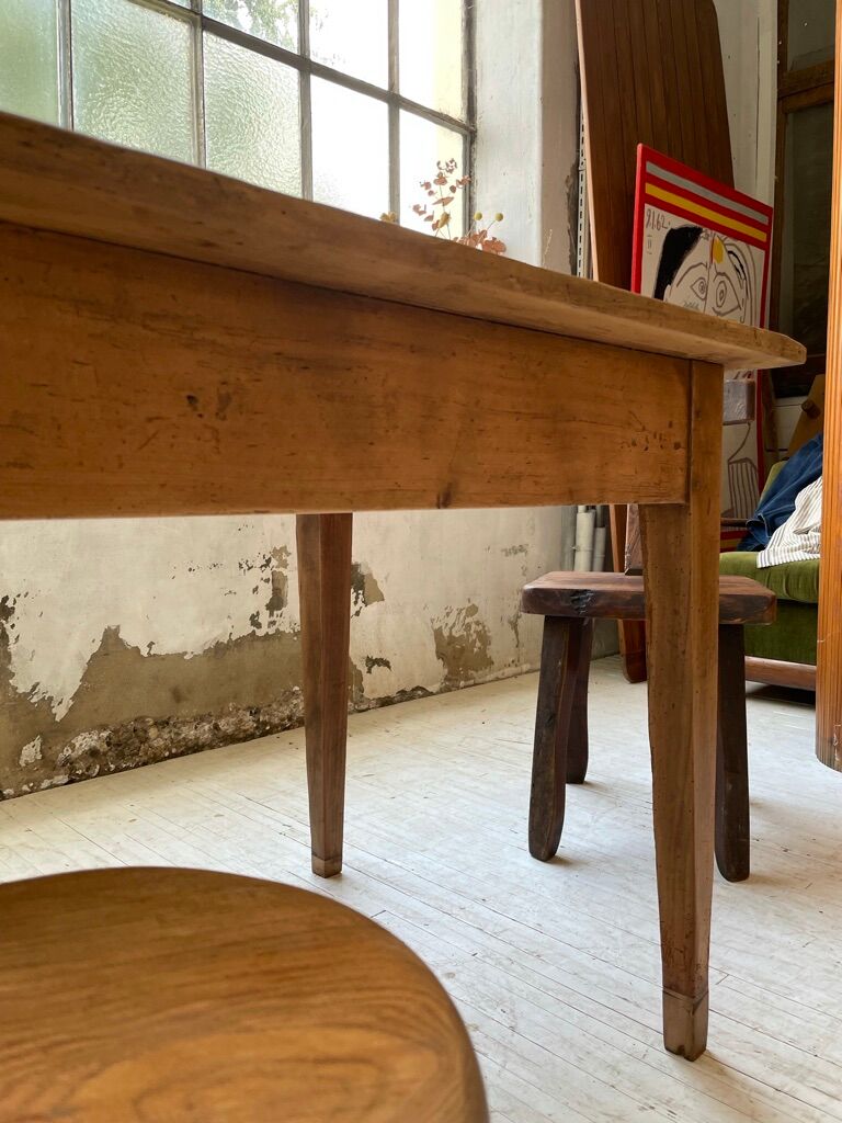 Farm table pine and walnut 2m