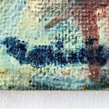 oil on isorel the port ST TROPEZ