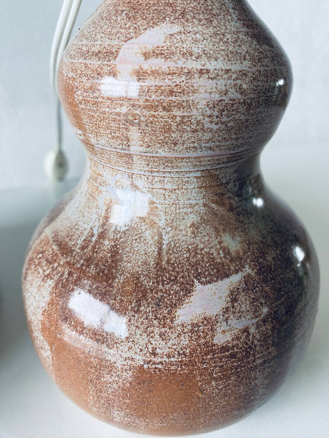 Vintage ceramic lamp signed