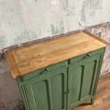 Parisian buffet, aged green patina