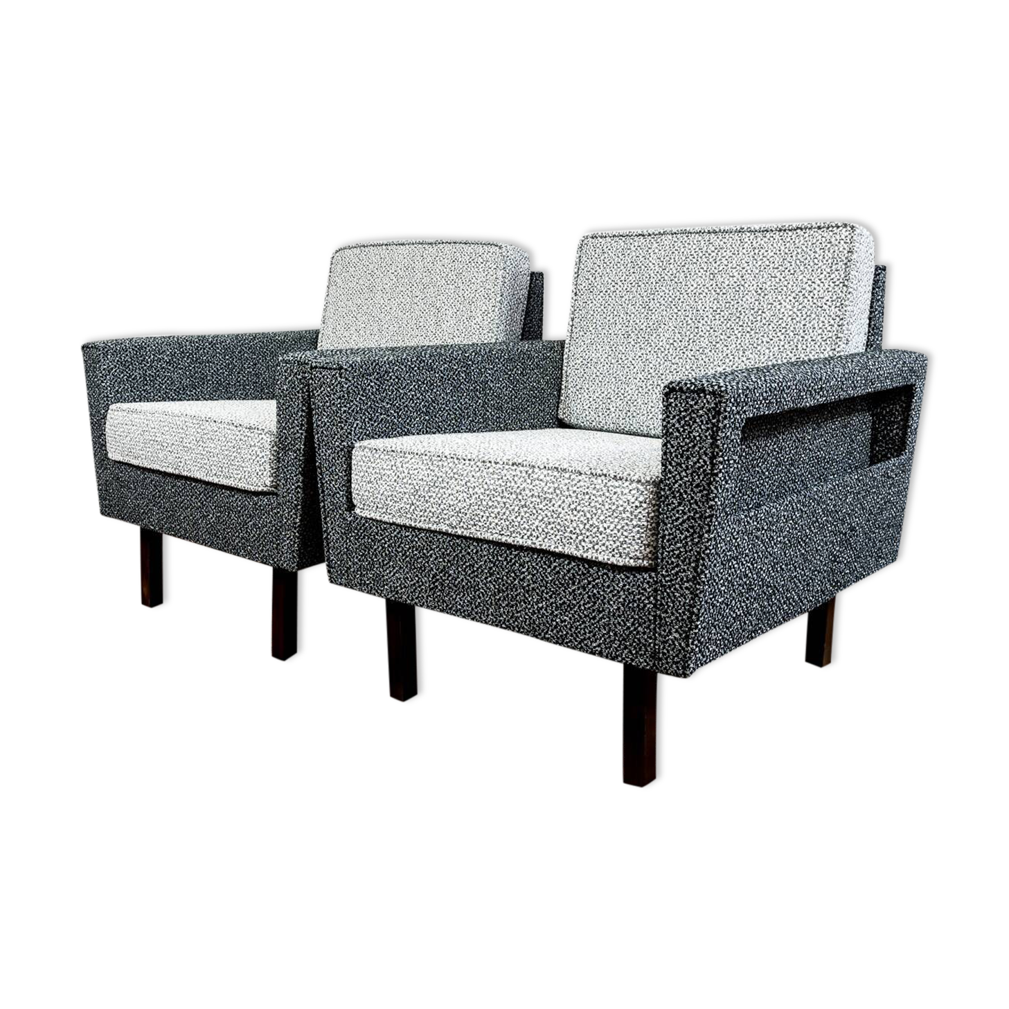 Pair Of Restored Mid Century Armchairs, 1970’s