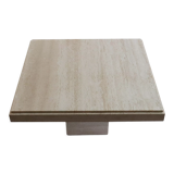 Travertine coffee table