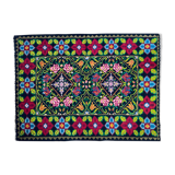 Oltenian floral rug, handwoven in wool, Romania