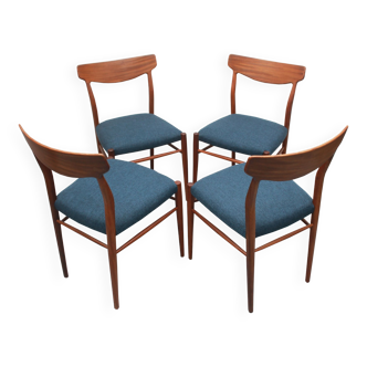 Set de 4 chaises en teck, Herkskröter pour Lübke