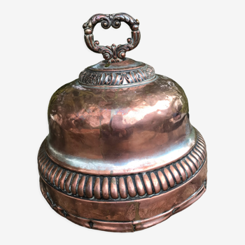 Old copper bell, copper kitchen utensil
