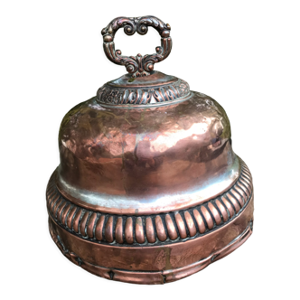 Old copper bell, copper kitchen utensil