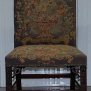 Paire de chaises Thomas Chippendale époque 1760 brodées sculptées