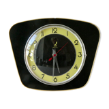 Pendulum, jaz wall clock, 60s, black formica