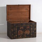 Antique opera chest with lotus flowers, China, circa 1900